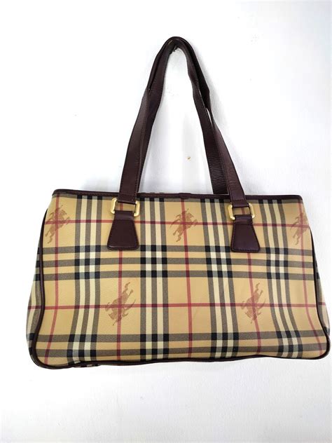 burberry haymarket travel bag|Burberry vintage shoulder bag.